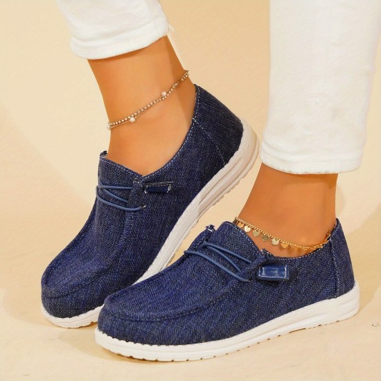 Women's Casual Canvas Shoes, Lightweight Lace Up Outdoor Shoes, Women's Comfortable Low Top Shoes Women's Casual Canvas Shoes, Lightweight Lace Up Outdoor Shoes, Women's Comfortable Low Top Shoes