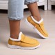 Women's Solid Color Lined Shoes, Slip On Fluffy Warm Flat Non-slip Canvas Shoes, Plush Winter Comfy Shoes Women's Solid Color Lined Shoes, Slip On Fluffy Warm Flat Non-slip Canvas Shoes, Plush Winter Comfy Shoes