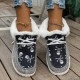 Women's Fluffy Fleece Lined Canvas Shoes, Thermal Slip On Low Top Shoes, Winter Warm Flat Shoes Women's Fluffy Fleece Lined Canvas Shoes, Thermal Slip On Low Top Shoes, Winter Warm Flat Shoes