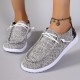 Women's Star Pattern Canvas Shoes, Casual Lace Up Outdoor Shoes, Lightweight Low Top Sneakers Women's Star Pattern Canvas Shoes, Casual Lace Up Outdoor Shoes, Lightweight Low Top Sneakers