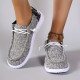 Women's Star Pattern Canvas Shoes, Casual Lace Up Outdoor Shoes, Lightweight Low Top Sneakers Women's Star Pattern Canvas Shoes, Casual Lace Up Outdoor Shoes, Lightweight Low Top Sneakers
