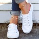 Women's Flat Canvas Shoes, Casual Lace Up Slip On Low Top Casual Shoes, Outdoor Sports Walking Shoes Women's Flat Canvas Shoes, Casual Lace Up Slip On Low Top Casual Shoes, Outdoor Sports Walking Shoes