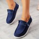 Women's Solid Color Canvas Shoes, Casual Lace Up Round Toe Loafers, Women's Versatile Non Slip Sneakers Women's Solid Color Canvas Shoes, Casual Lace Up Round Toe Loafers, Women's Versatile Non Slip Sneakers