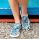 Women's Floral Print Canvas Shoes, Slip-on Round Toe Lightweight Casual Shoes, Women's Comfy Walking Flat Shoes Women's Floral Print Canvas Shoes, Slip-on Round Toe Lightweight Casual Shoes, Women's Comfy Walking Flat Shoes