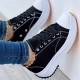 Women's Solid Color Casual Sneakers, Lace Up Platform Soft Sole Sporty Trainers, Breathable Low-top Skate Shoes Women's Solid Color Casual Sneakers, Lace Up Platform Soft Sole Sporty Trainers, Breathable Low-top Skate Shoes