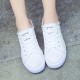 Women's Classic Canvas Flat Shoes, Solid Color Lace Up Low-top Casual Shoes, Women's Comfy Footwear Women's Classic Canvas Flat Shoes, Solid Color Lace Up Low-top Casual Shoes, Women's Comfy Footwear
