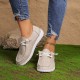 Women's Solid Color Canvas Shoes, Slip On Low-top Round Toe Flat Non-slip Lightweight Shoes, Versatile Comfy Shoes Women's Solid Color Canvas Shoes, Slip On Low-top Round Toe Flat Non-slip Lightweight Shoes, Versatile Comfy Shoes