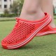 Women's Solid Color Flatform Clogs, Slip On Round Toe Hollow Out Non-slip Outdoor Slides Shoes, Summer Casual Shoes Women's Solid Color Flatform Clogs, Slip On Round Toe Hollow Out Non-slip Outdoor Slides Shoes, Summer Casual Shoes