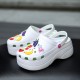 Women's Trendy Platform Clogs, Cute Cartoon Decor Hollow Out Slide Sandals, Fashion Outdoor Beach Garden Shoes Women's Trendy Platform Clogs, Cute Cartoon Decor Hollow Out Slide Sandals, Fashion Outdoor Beach Garden Shoes