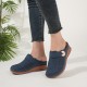 Women's Casual Wedge Mules, Closed Toe Slip On Outdoor Slide Sandals, Breathable Summer Slide Shoes Women's Casual Wedge Mules, Closed Toe Slip On Outdoor Slide Sandals, Breathable Summer Slide Shoes